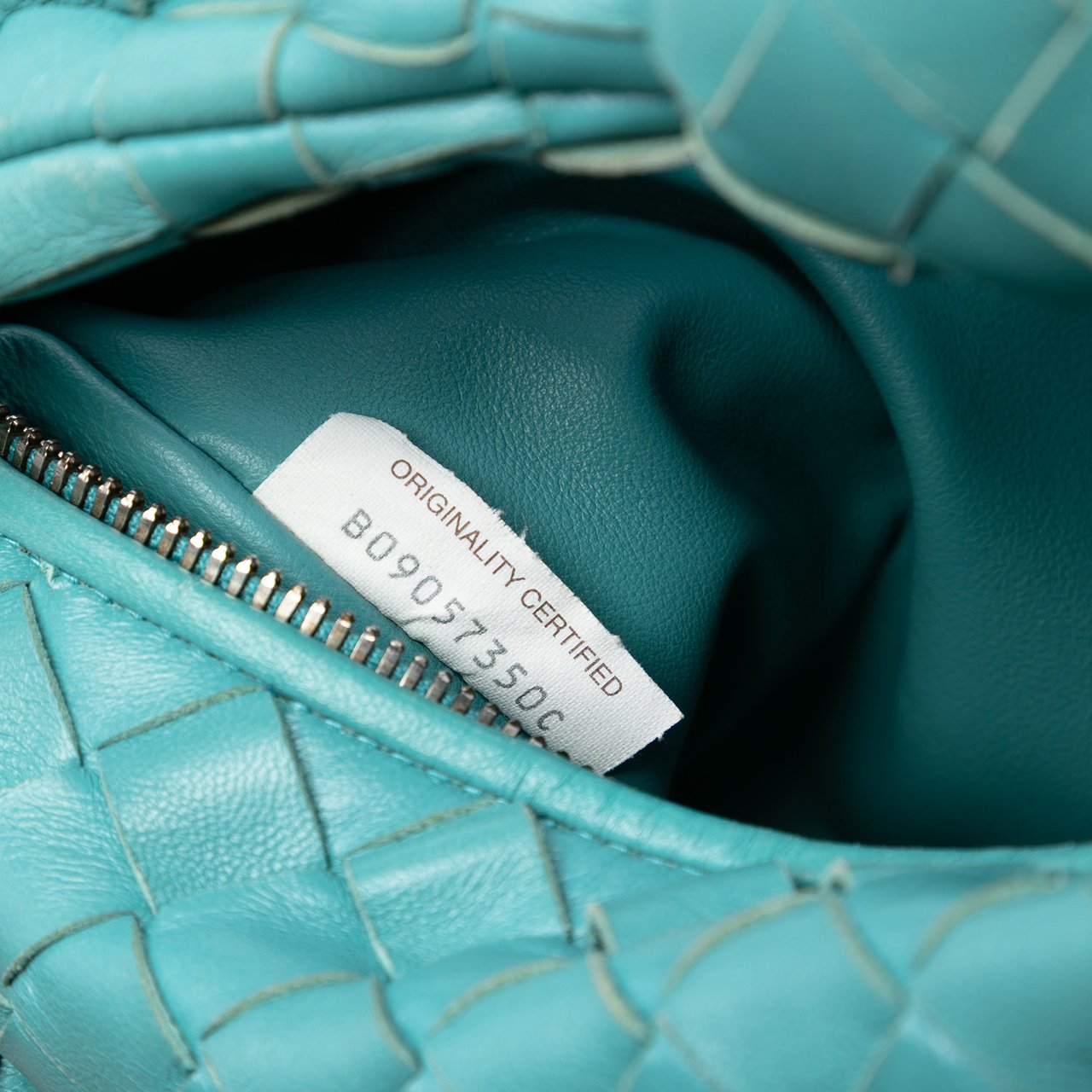 Bottega Veneta Mini Nappa Intrecciato Jodie Blauw