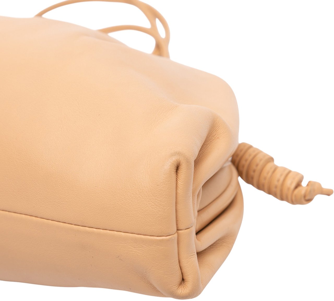 Bottega Veneta Lambskin The Mini Pouch Crossbody Bruin