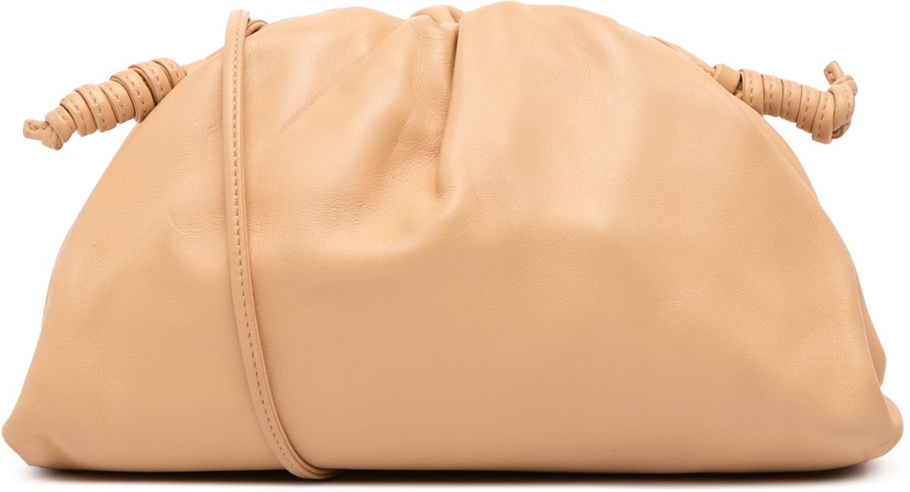 Bottega Veneta Lambskin The Mini Pouch Crossbody Bruin