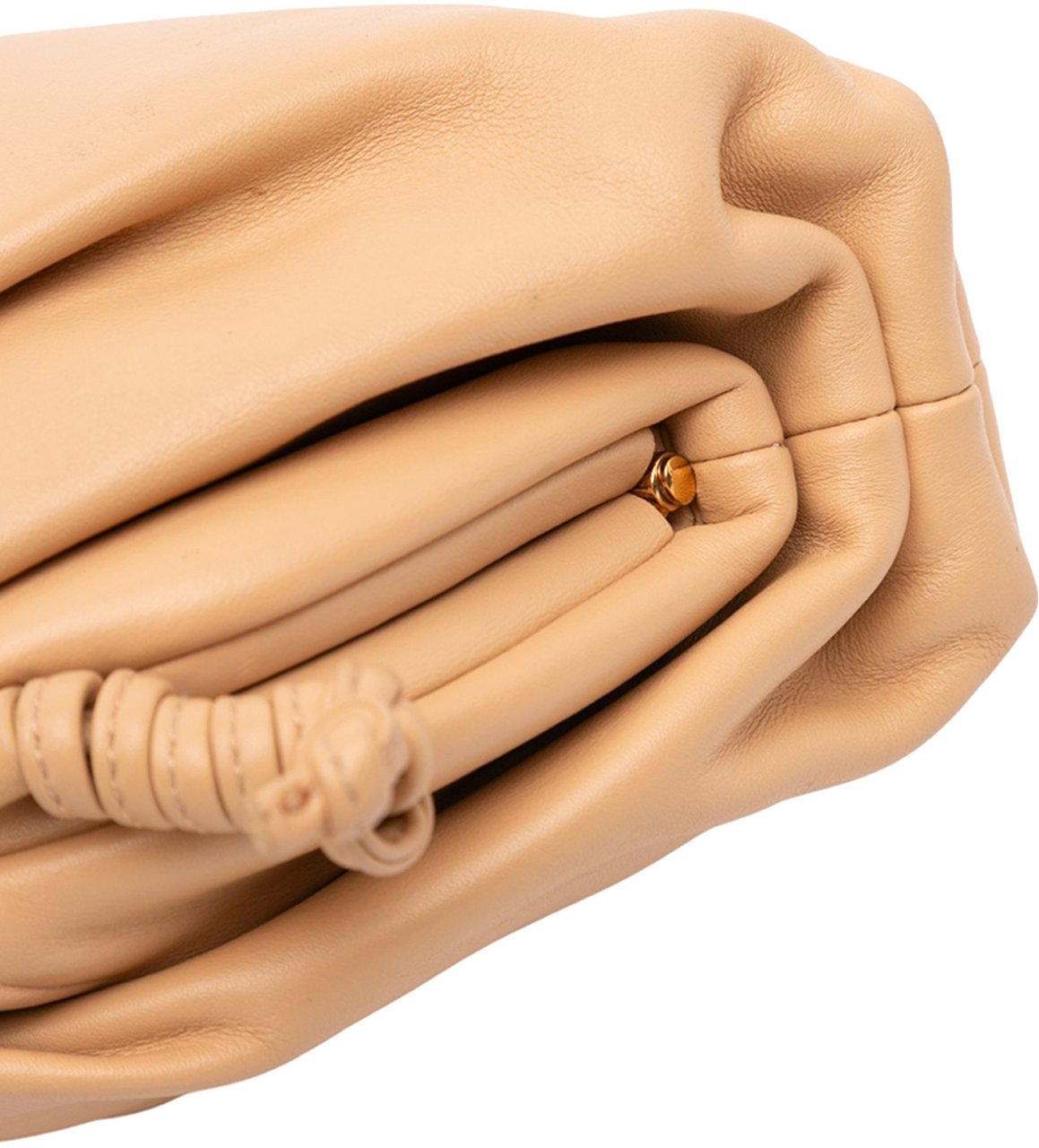 Bottega Veneta Lambskin The Mini Pouch Crossbody Bruin