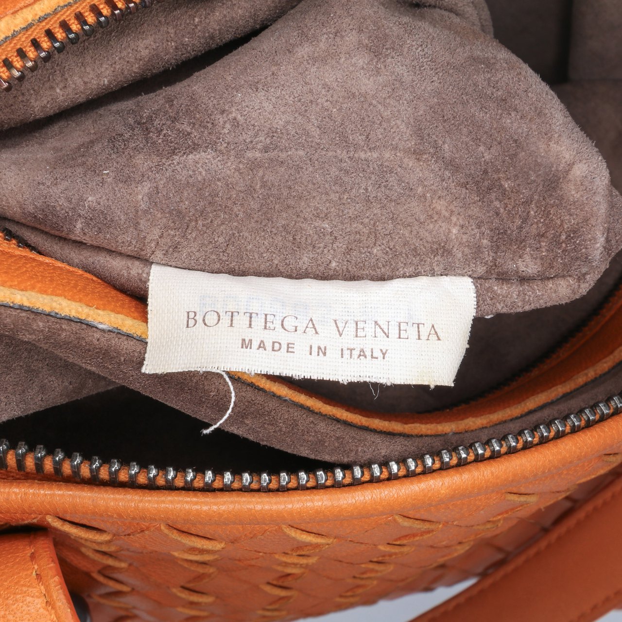 Bottega Veneta Nappa Intrecciato Montaigne Shoulder Bag Oranje