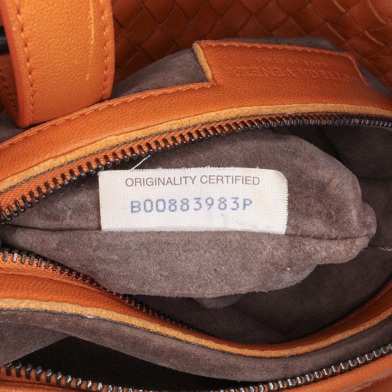 Bottega Veneta Nappa Intrecciato Montaigne Shoulder Bag Oranje