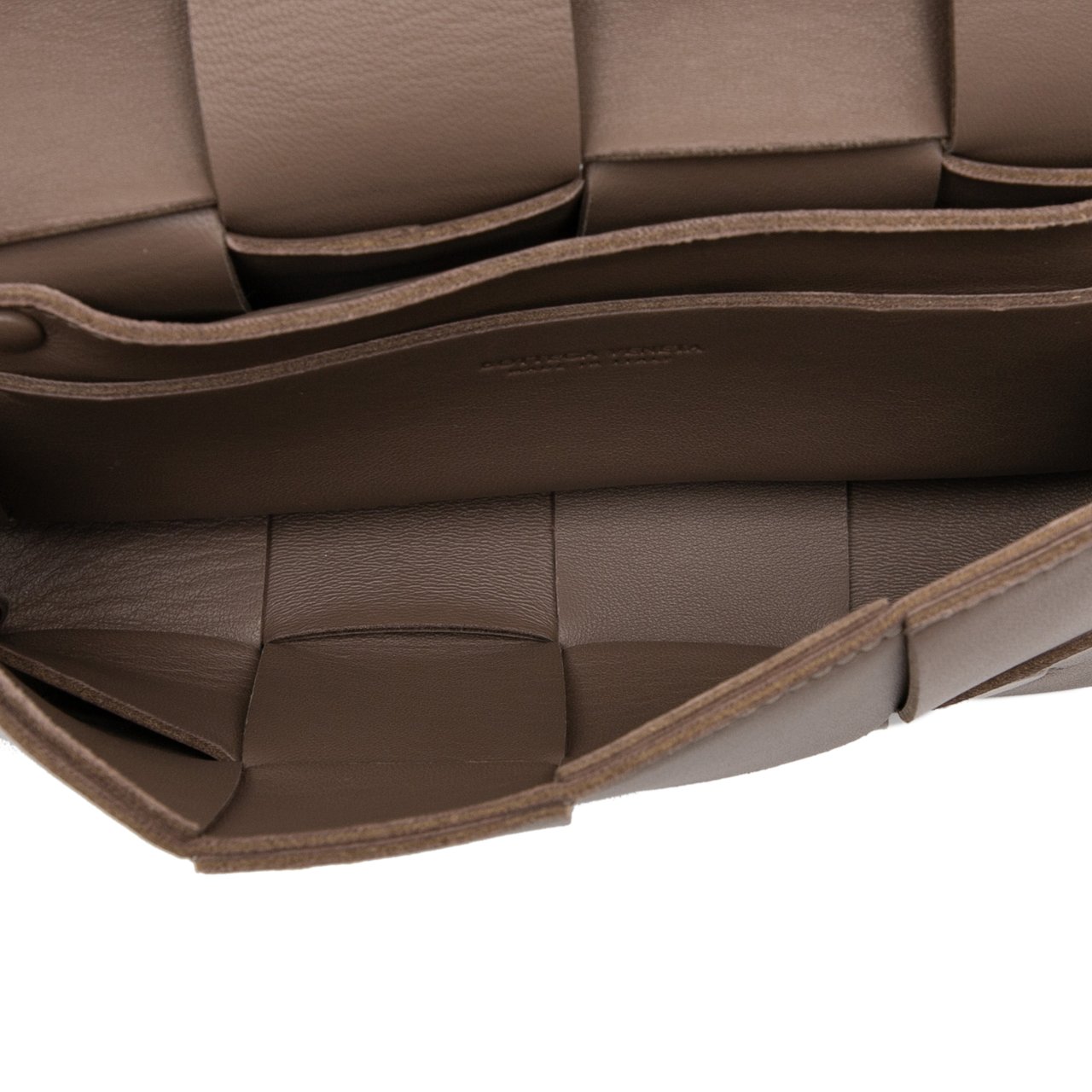 Bottega Veneta Mini Nappa Intrecciato Cassette Belt Bag Bruin