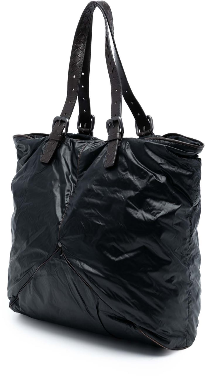 Bottega Veneta Nylon Spinnaker Tote Zwart