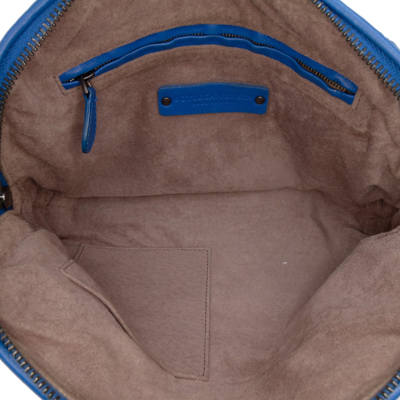Bottega Veneta Nappa Intrecciato Nodini Crossbody Blauw