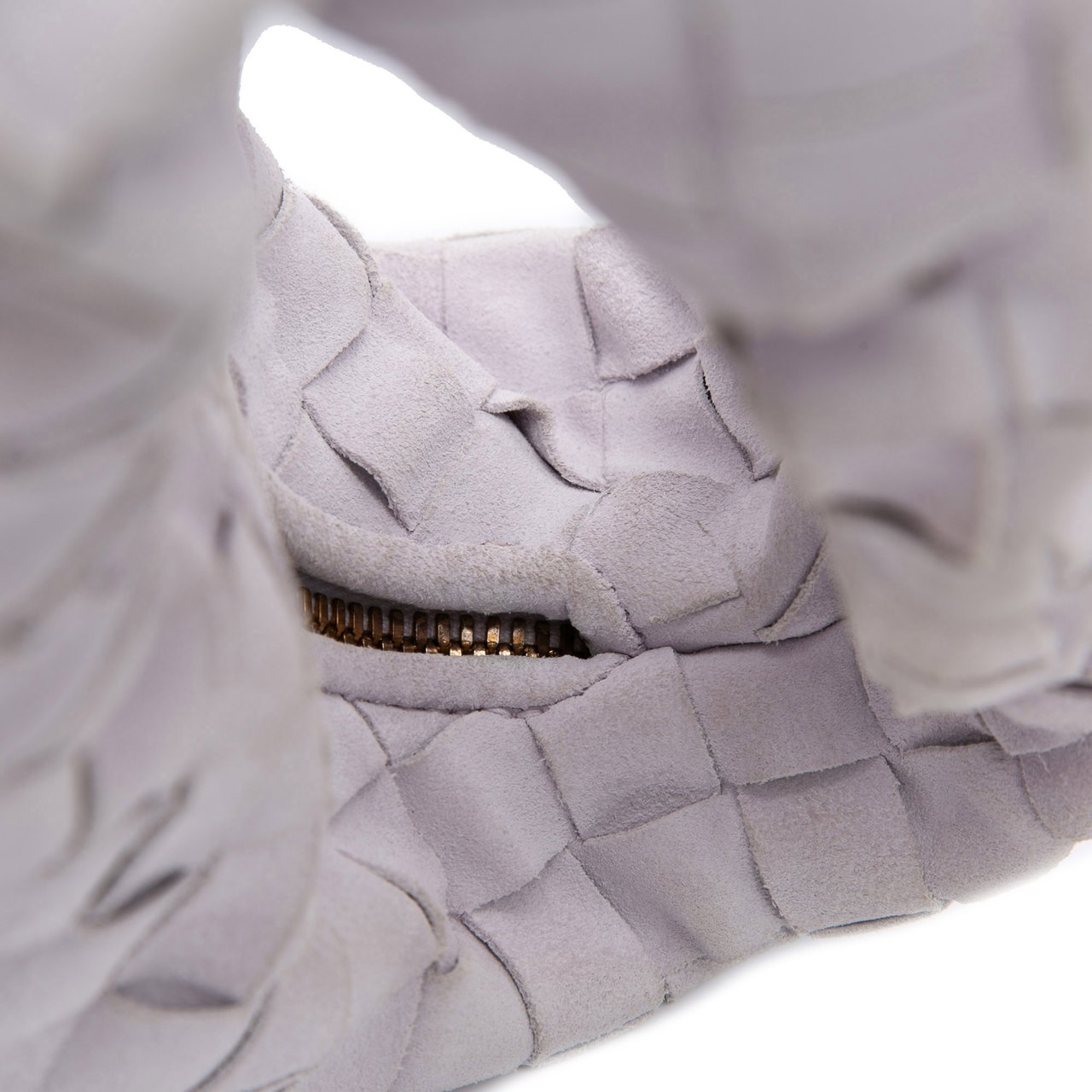 Bottega Veneta Mini Suede Intrecciato Jodie Paars