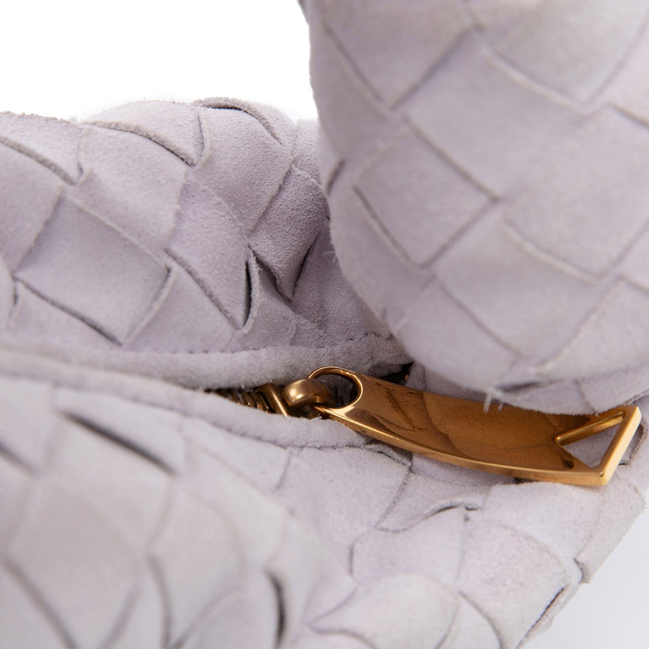 Bottega Veneta Mini Suede Intrecciato Jodie Paars