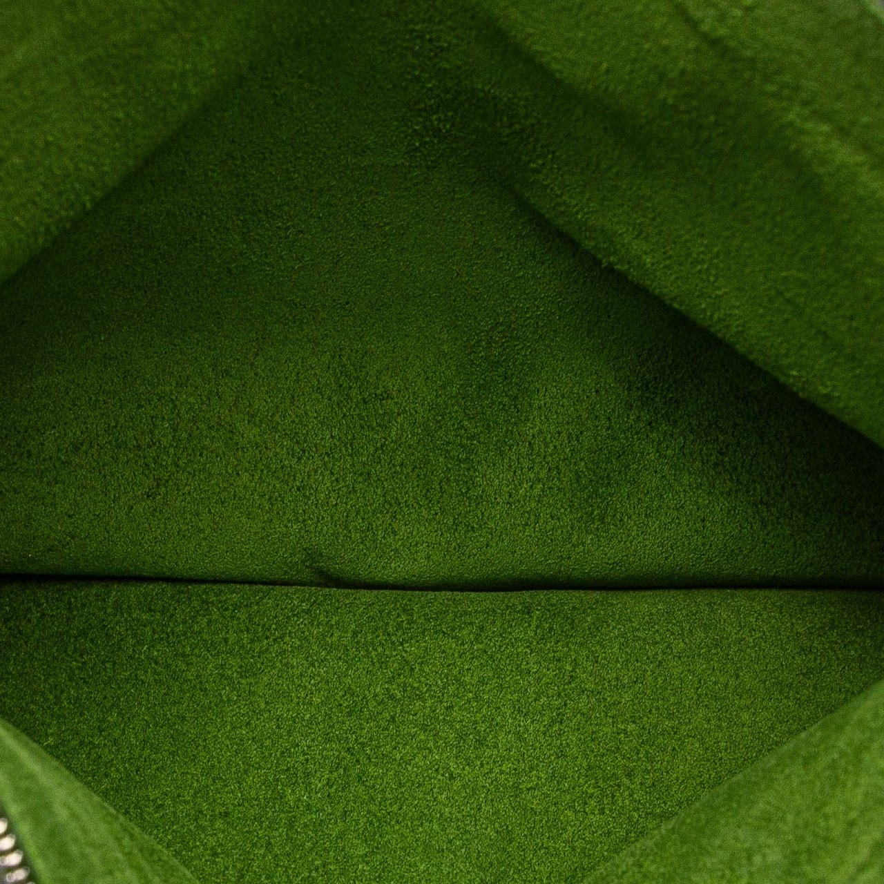 Bottega Veneta Suede Clutch Groen