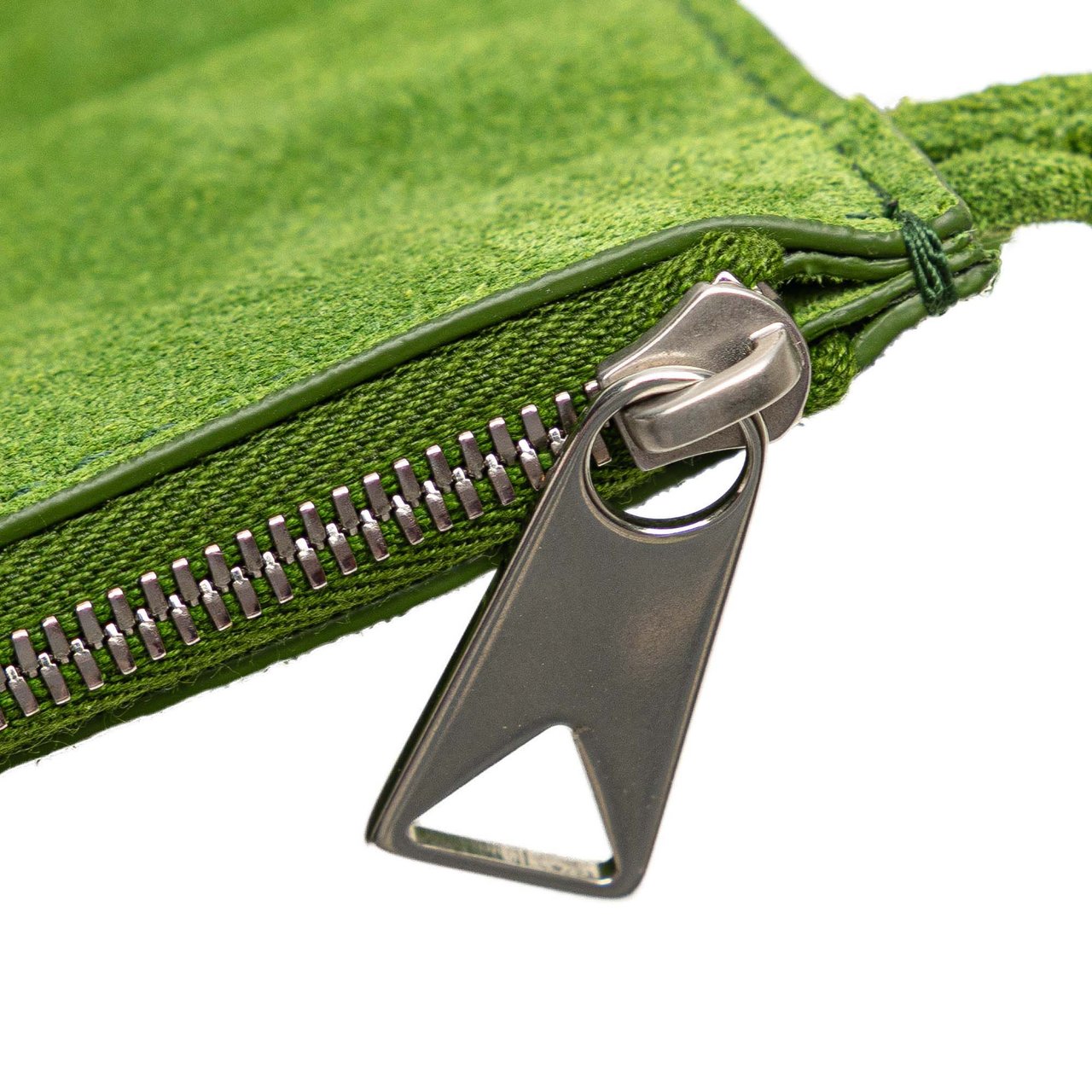 Bottega Veneta Suede Clutch Groen