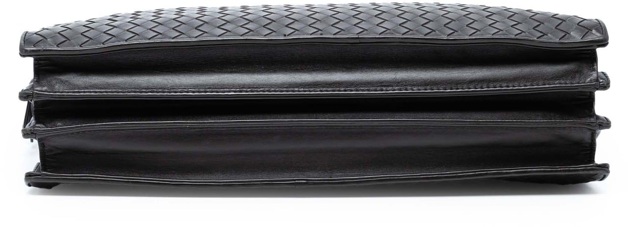 Bottega Veneta Nappa Intrecciato Business Bag Zwart