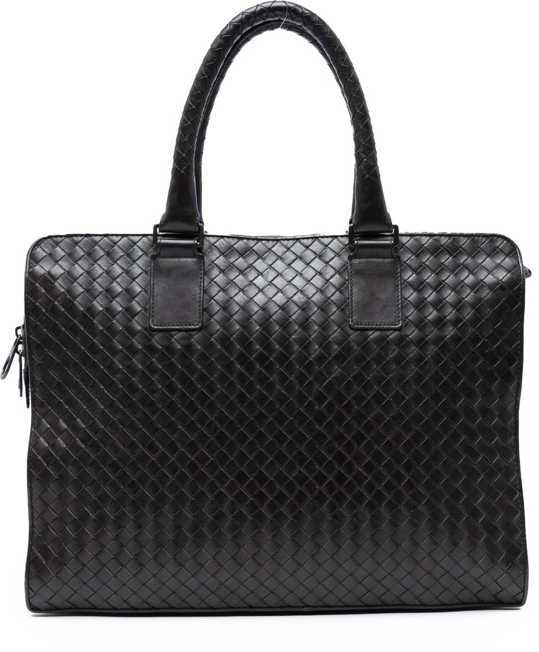 Bottega Veneta Nappa Intrecciato Business Bag Zwart