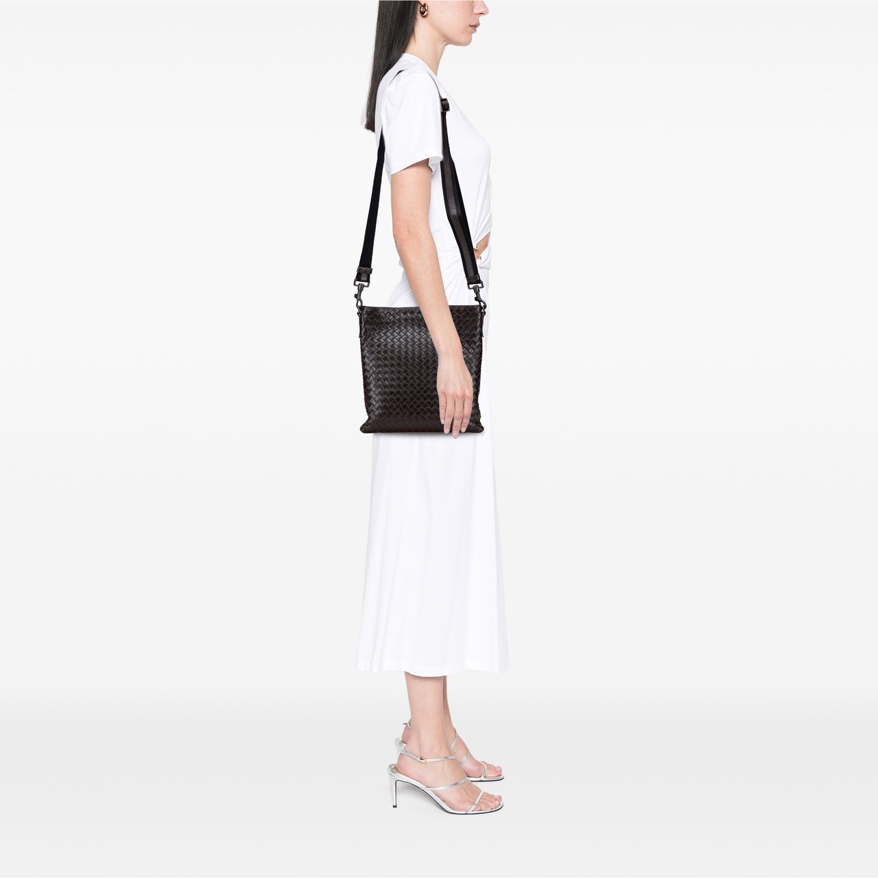 Bottega Veneta Nappa Intrecciato Crossbody Bruin