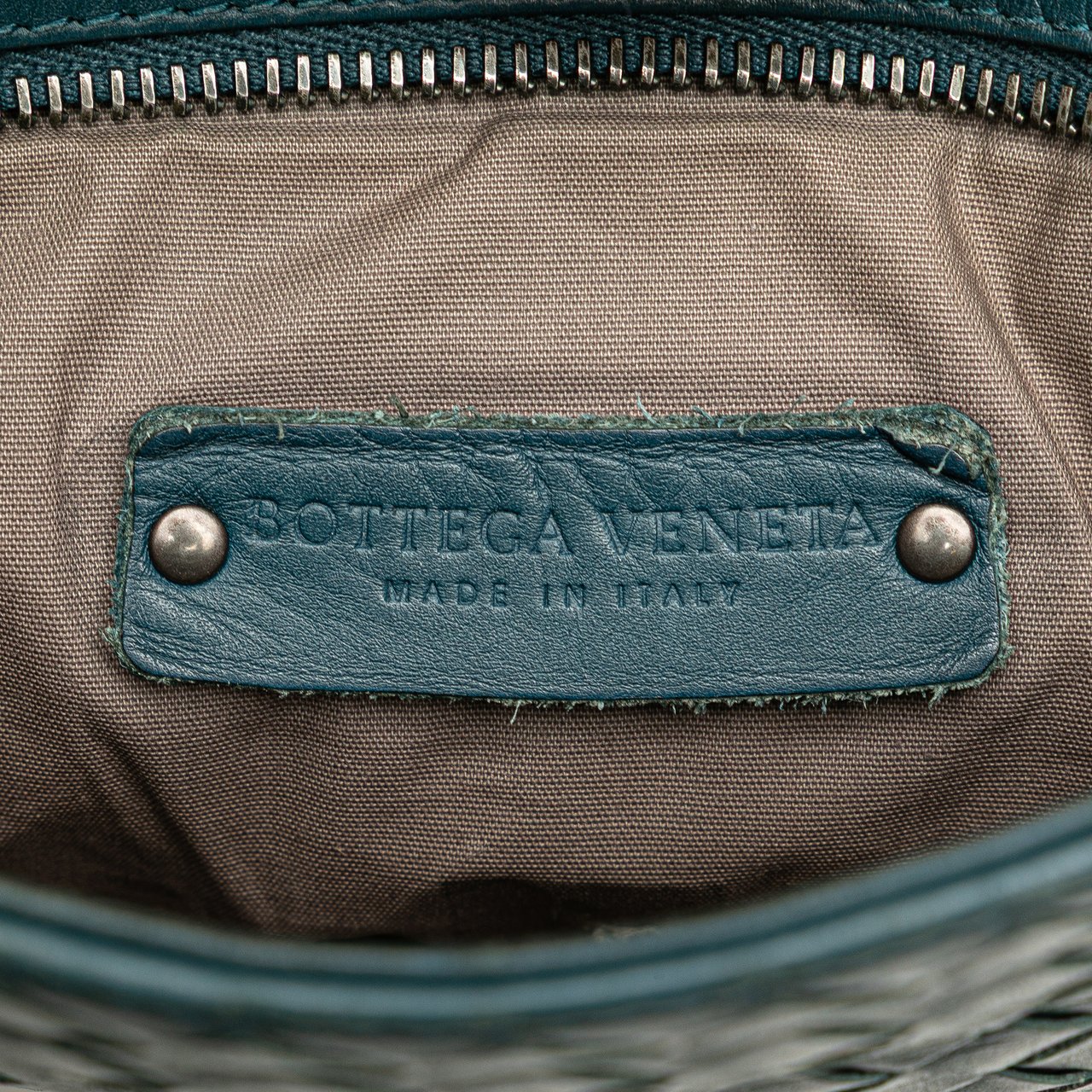 Bottega Veneta Nappa Intrecciato VN Crossbody Blauw