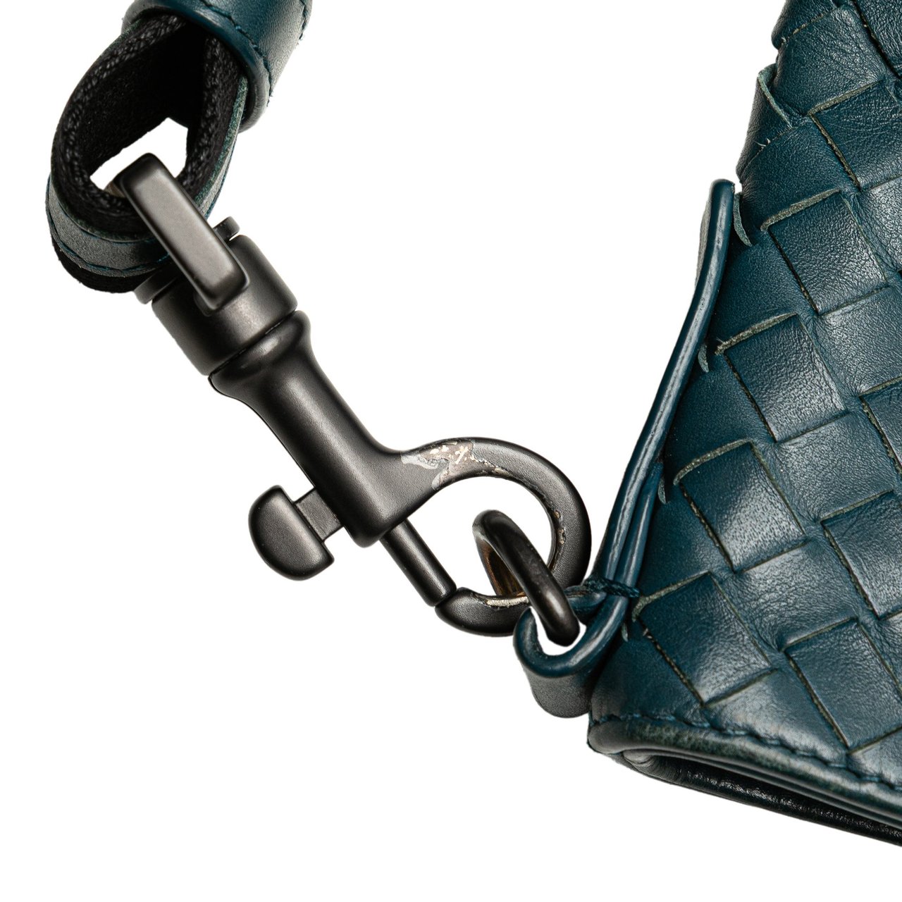 Bottega Veneta Nappa Intrecciato VN Crossbody Blauw