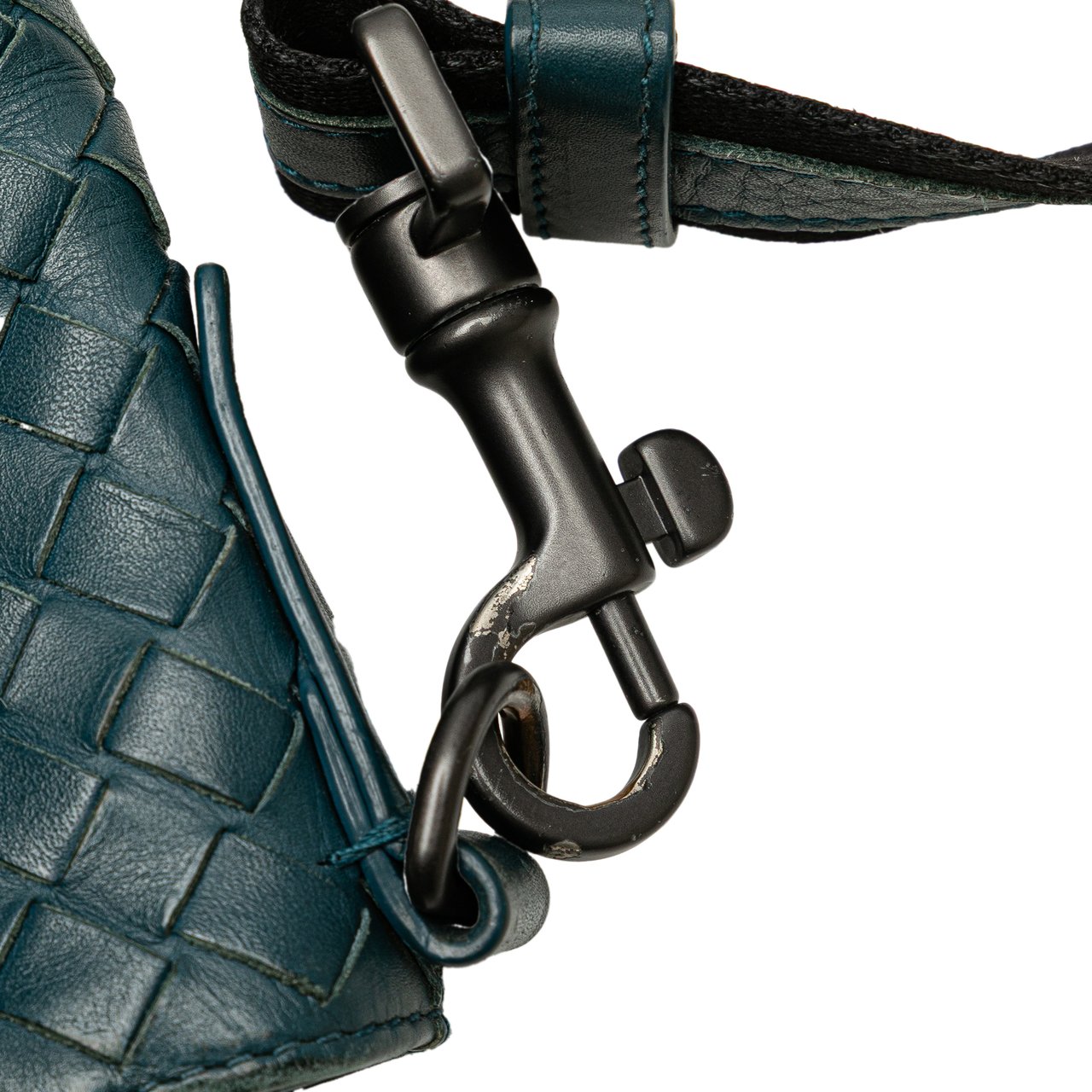 Bottega Veneta Nappa Intrecciato VN Crossbody Blauw