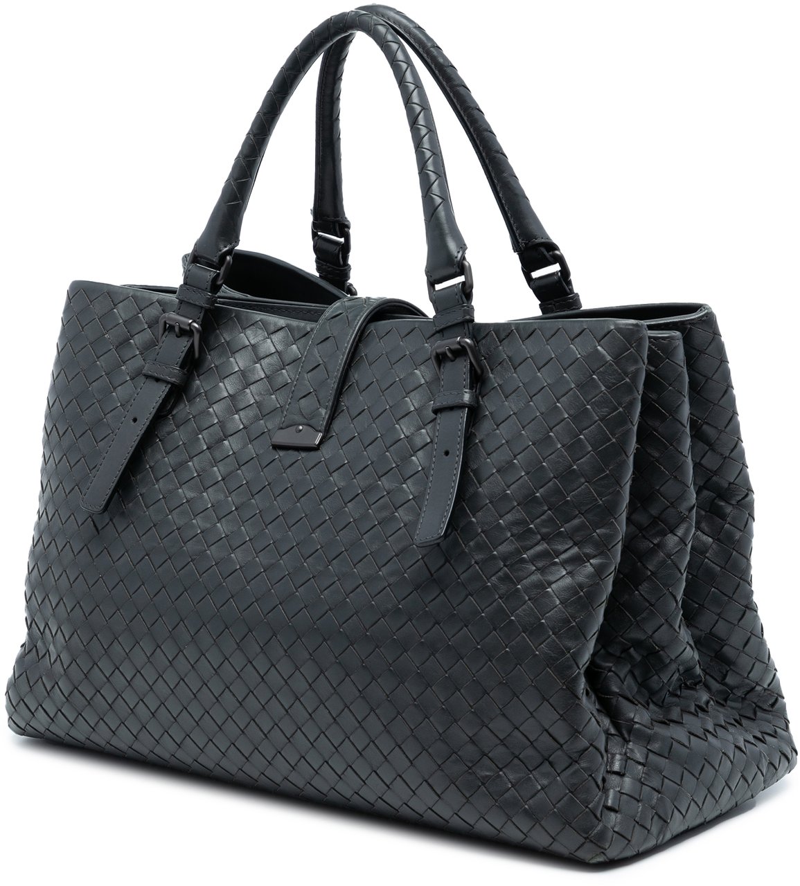 Bottega Veneta Medium Nappa Intrecciato Roma Tote Grijs