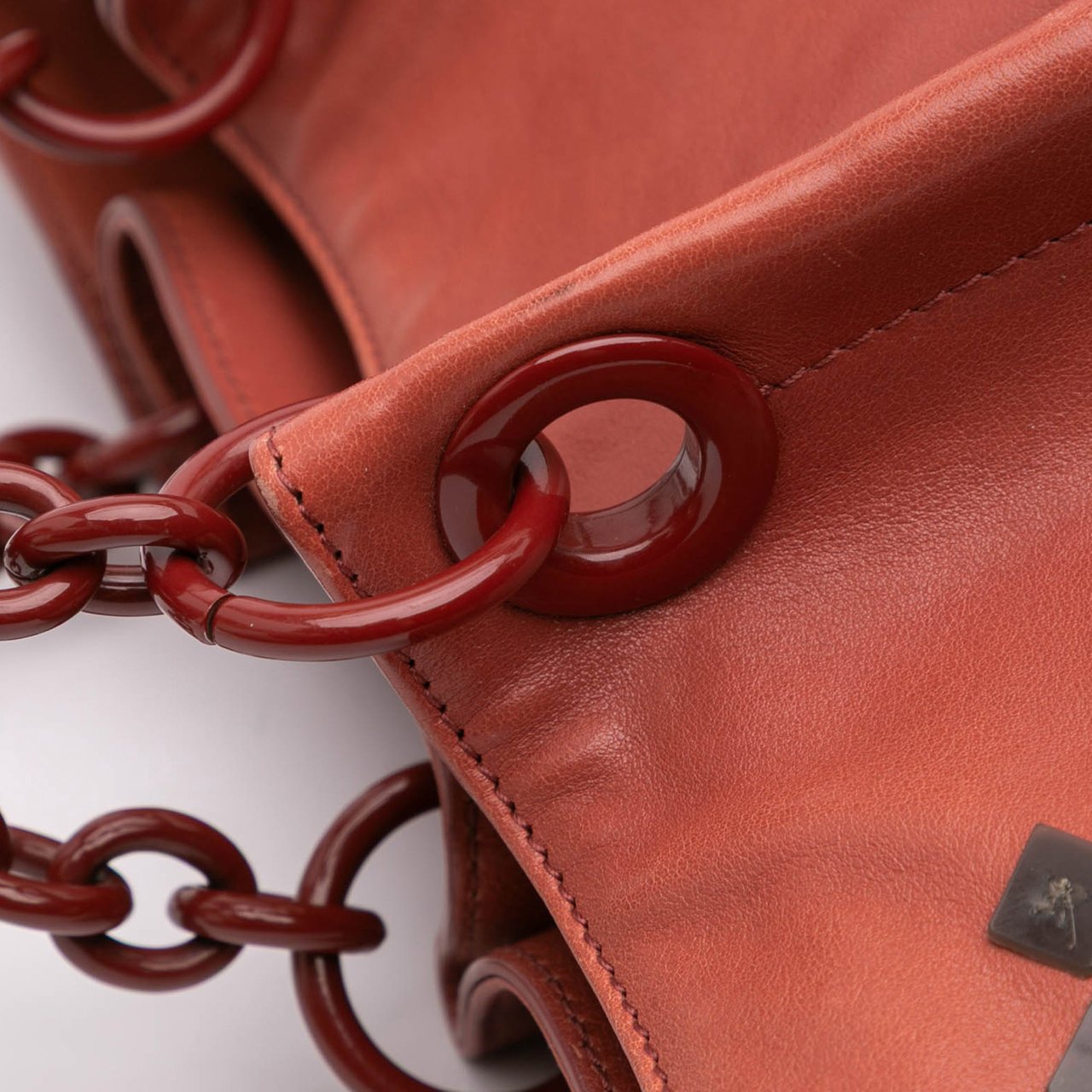 Bottega Veneta Vitello Mosaico Laque Tote Rood
