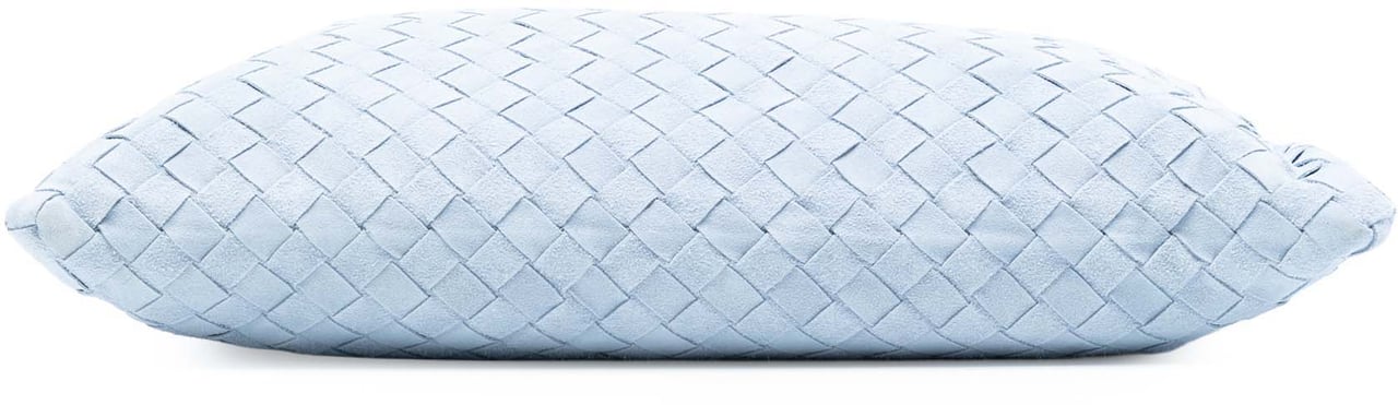 Bottega Veneta Small Suede Intrecciato Hop Hobo Blauw