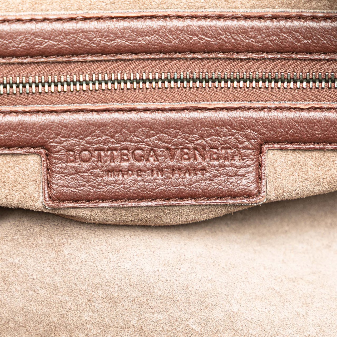 Bottega Veneta Cervo Patchwork Bowler Bag Bruin