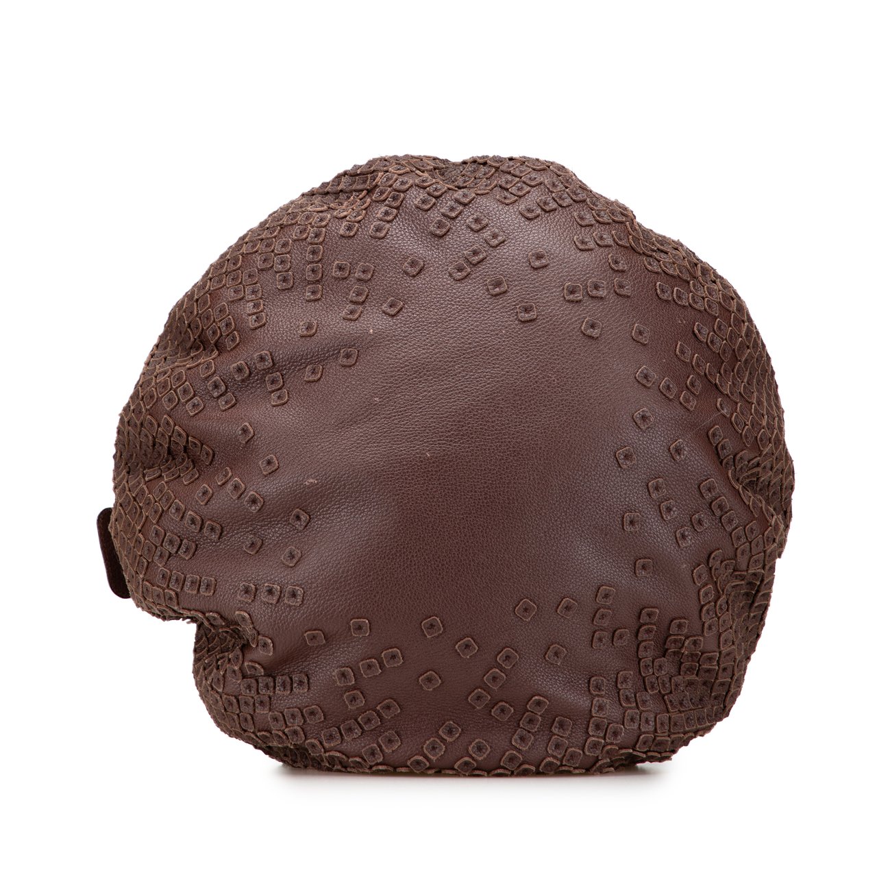 Bottega Veneta Cervo Patchwork Bowler Bag Bruin