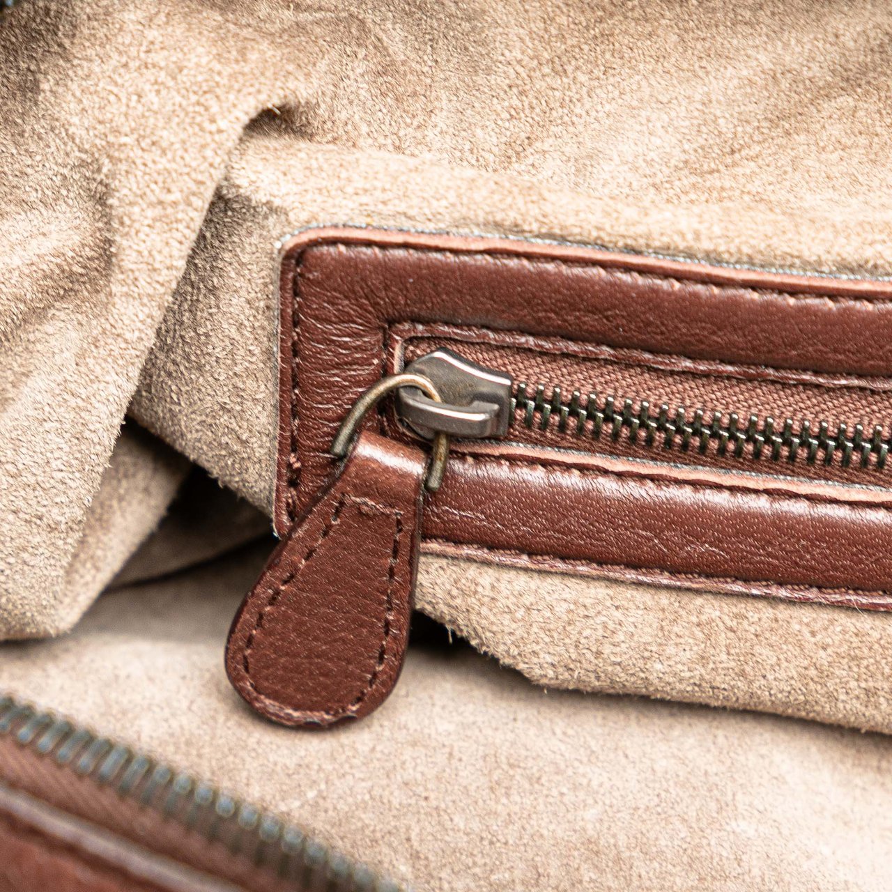 Bottega Veneta Cervo Patchwork Bowler Bag Bruin