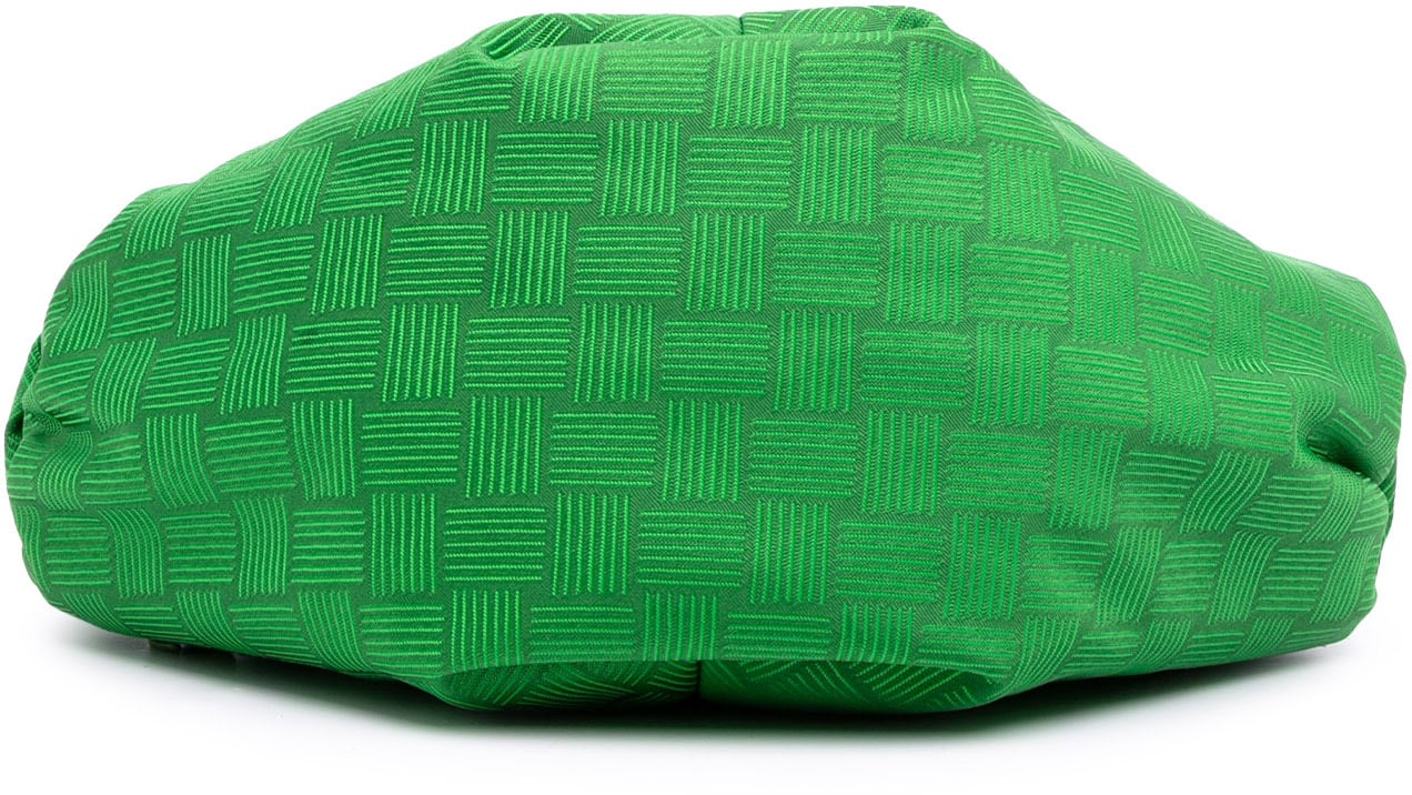 Bottega Veneta Mini Jacquard Intrecciato Double Knot Bag Groen