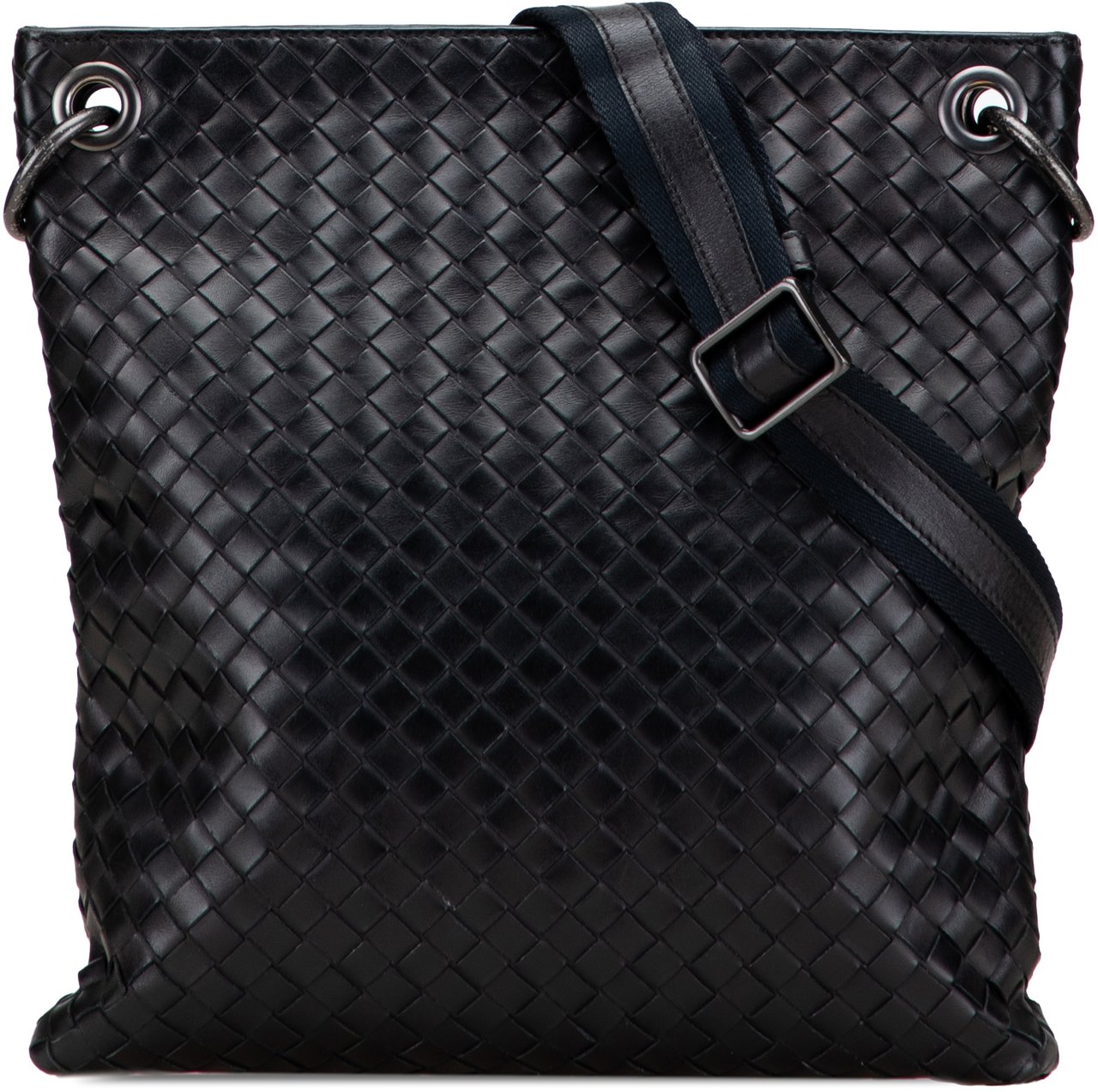 Bottega Veneta Nappa Intrecciato Crossbody Zwart
