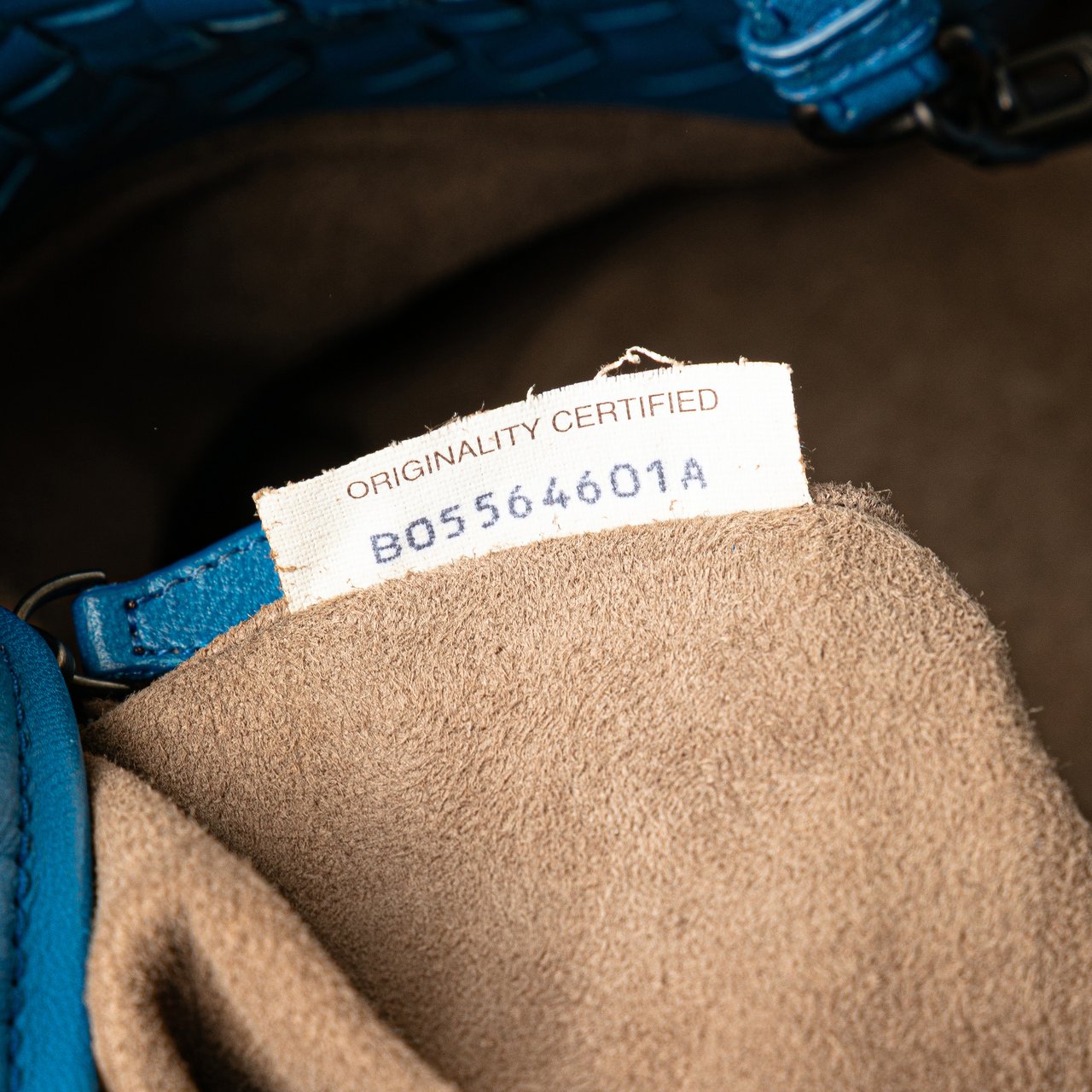 Bottega Veneta Medium Nappa Intrecciato Cesta Tote Blauw