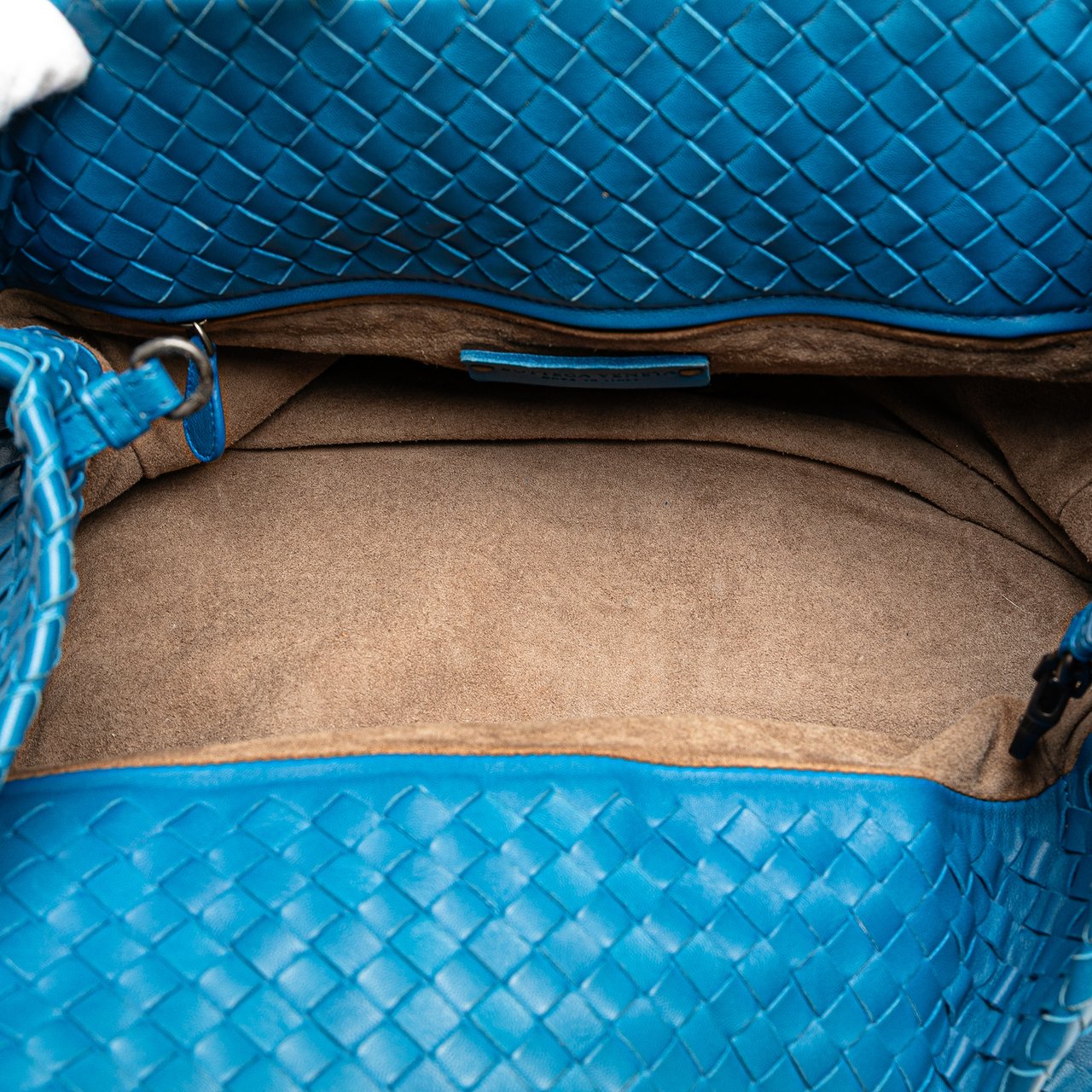 Bottega Veneta Medium Nappa Intrecciato Cesta Tote Blauw