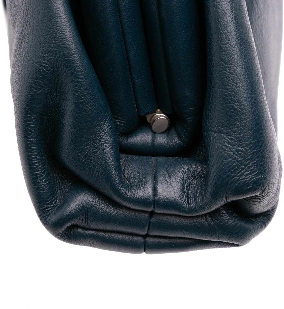 Bottega Veneta Lambskin The Mini Pouch Crossbody Blauw