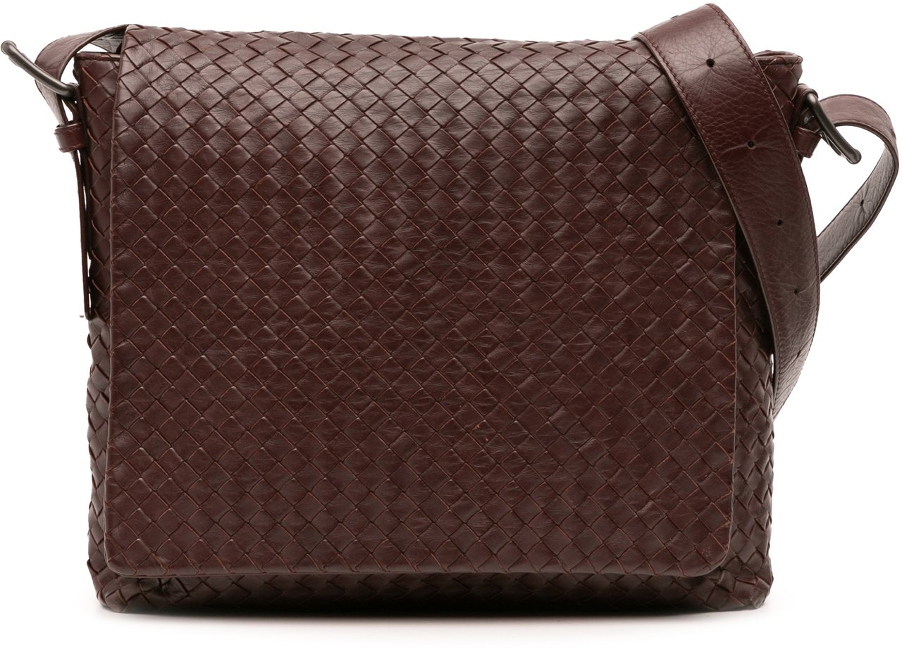 Bottega Veneta Nappa Intrecciato Crossbody Bruin