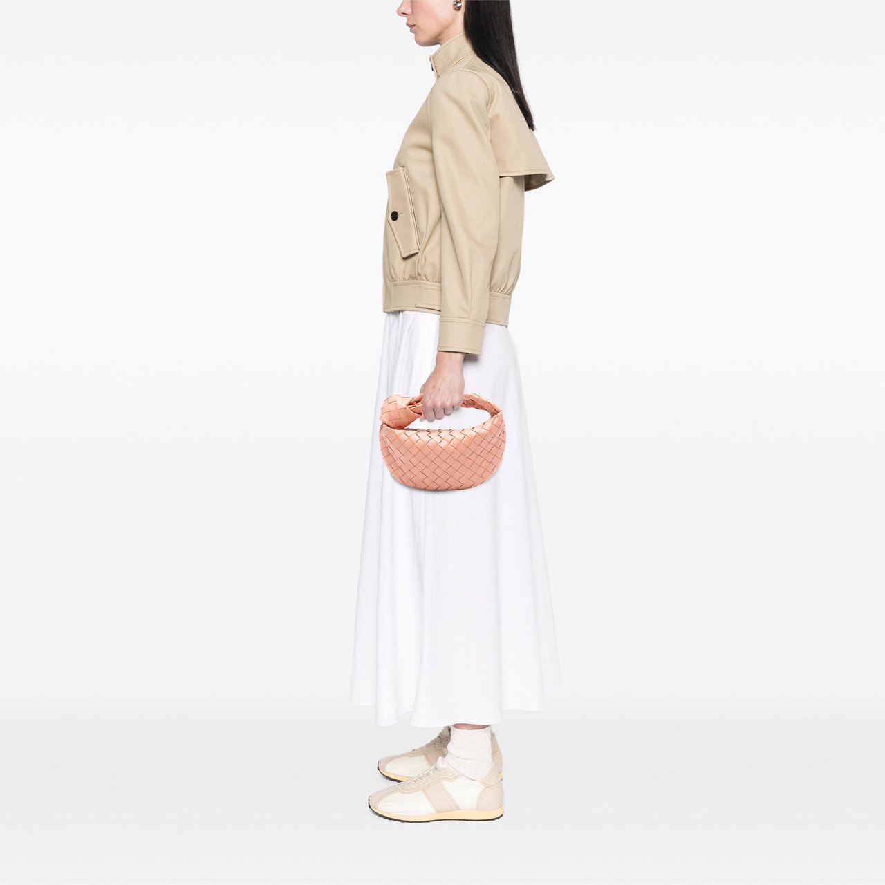 Bottega Veneta Mini Nappa Intrecciato Jodie Roze