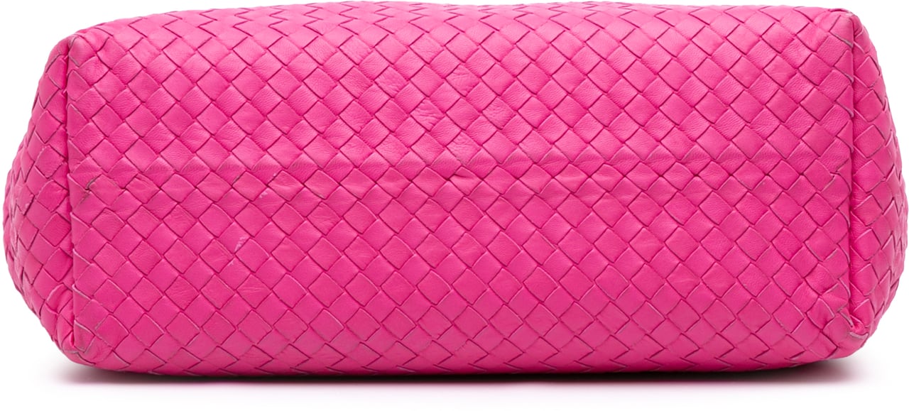 Bottega Veneta Medium Nappa Intrecciato Bella Tote Roze