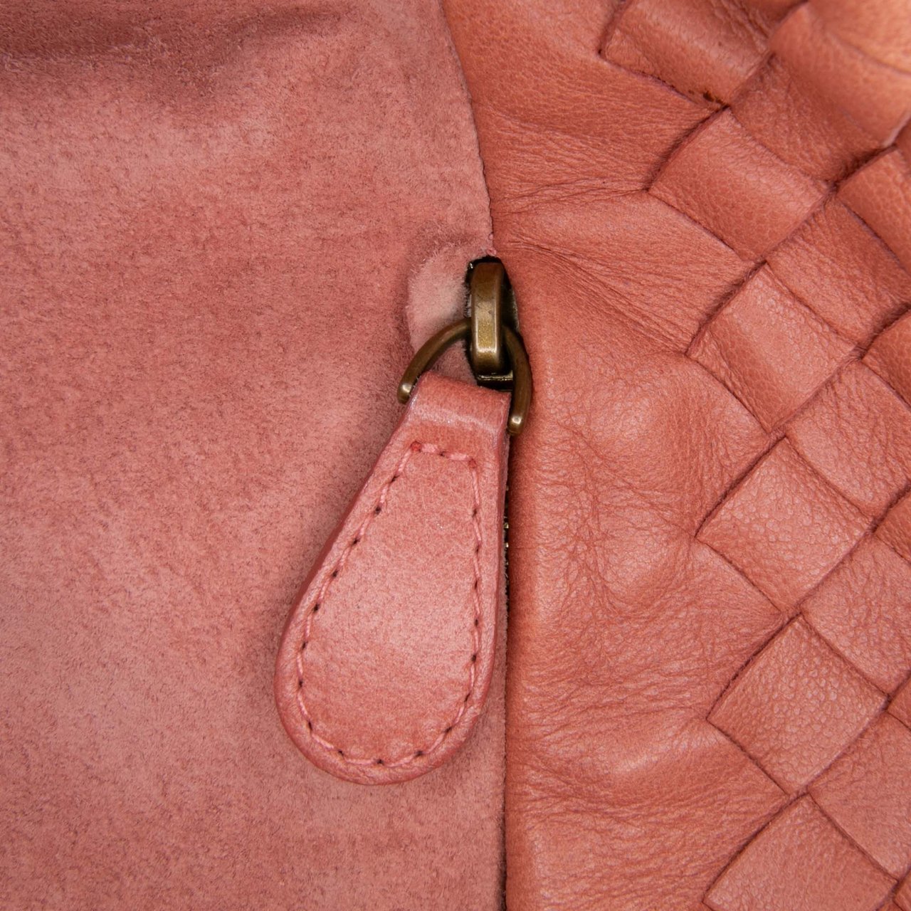 Bottega Veneta Mini Nappa Intrecciato Shopper Tote Roze