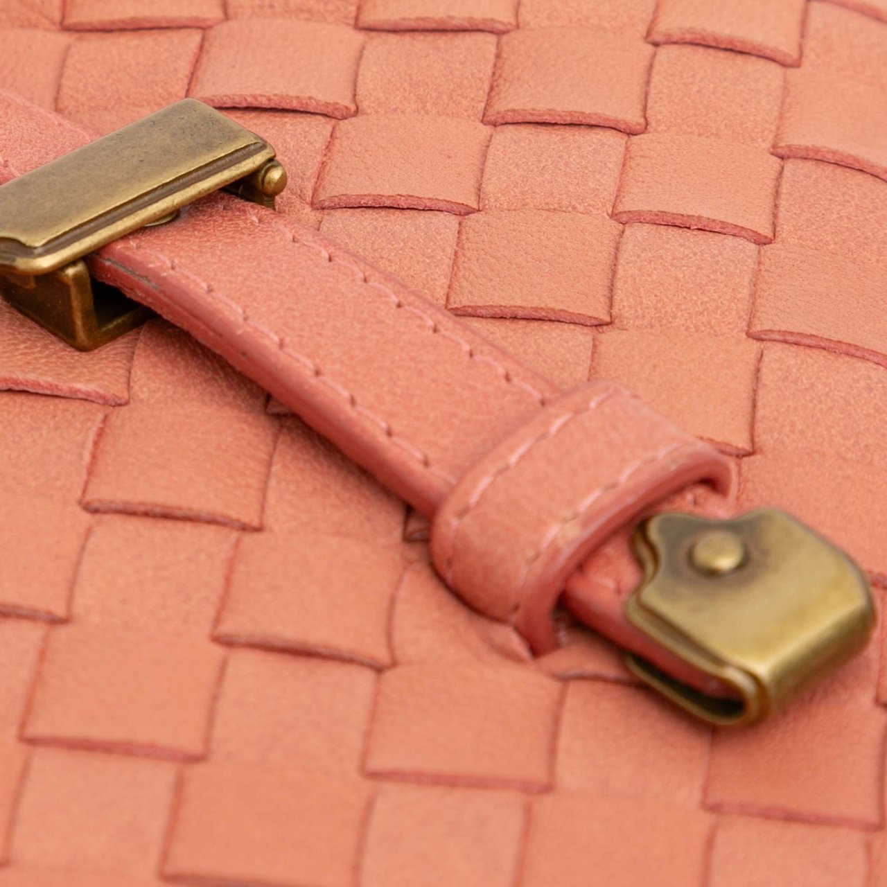 Bottega Veneta Mini Nappa Intrecciato Shopper Tote Roze