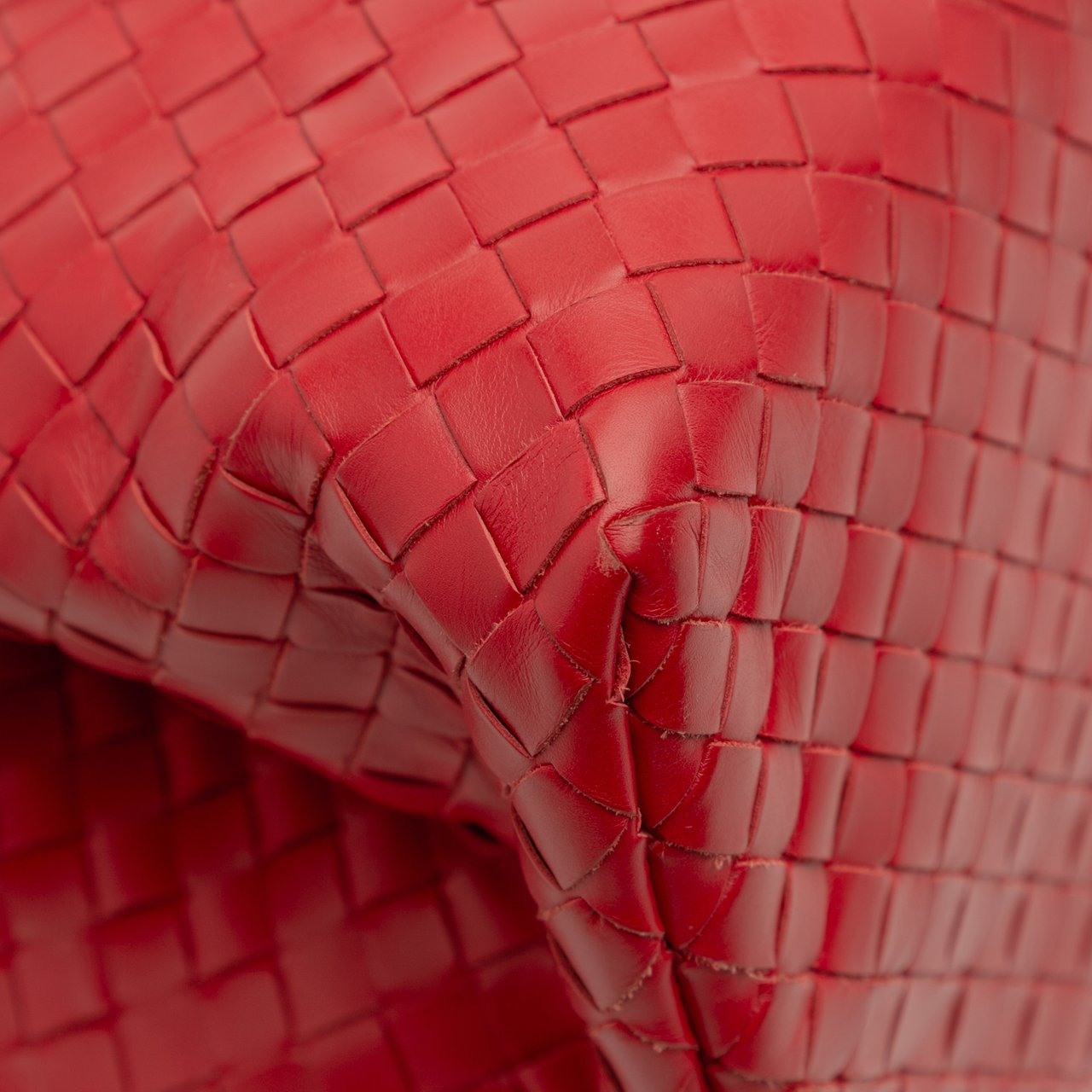 Bottega Veneta Small Nappa Intrecciato Roma Satchel Rood