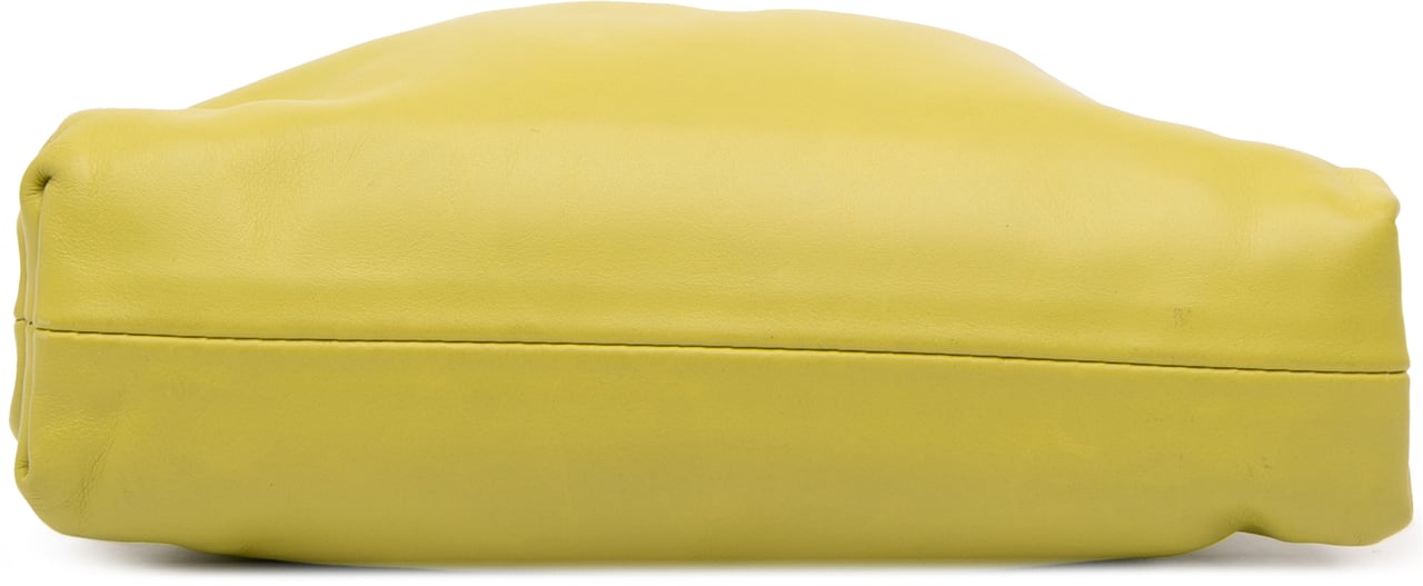 Bottega Veneta Lambskin The Mini Pouch Crossbody Geel