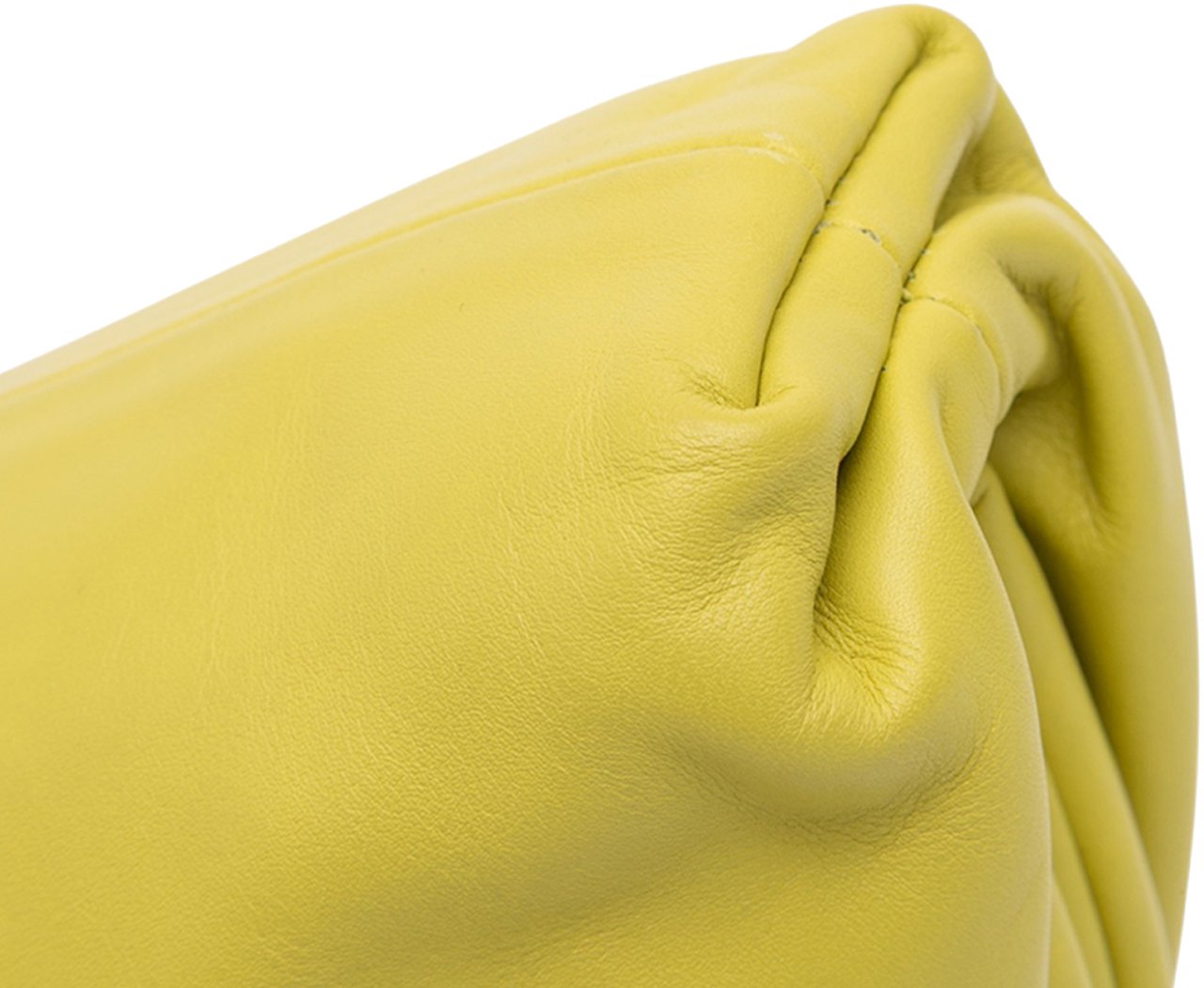 Bottega Veneta Lambskin The Mini Pouch Crossbody Geel