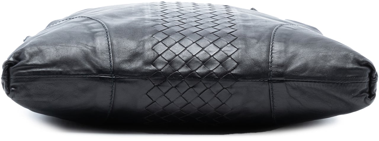 Bottega Veneta Intrecciato Trimmed Nappa Convertible Tote Zwart