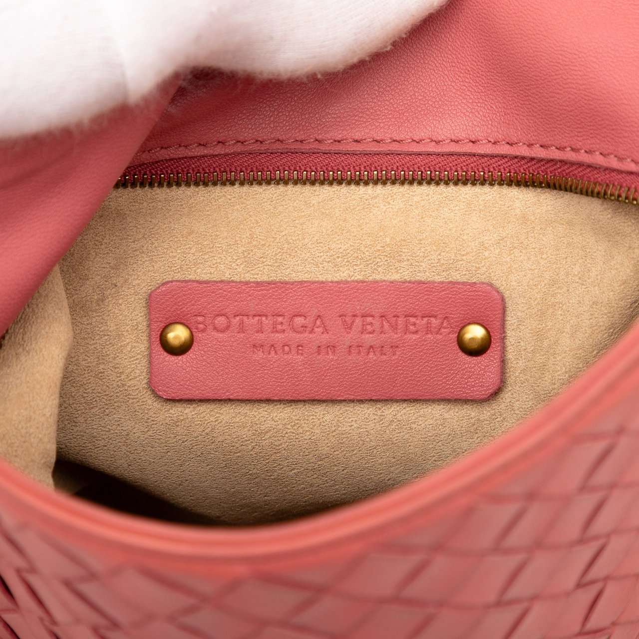 Bottega Veneta Nappa Intrecciato Crossbody Roze