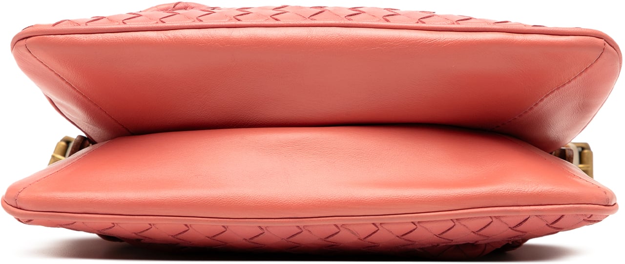 Bottega Veneta Nappa Intrecciato Crossbody Roze