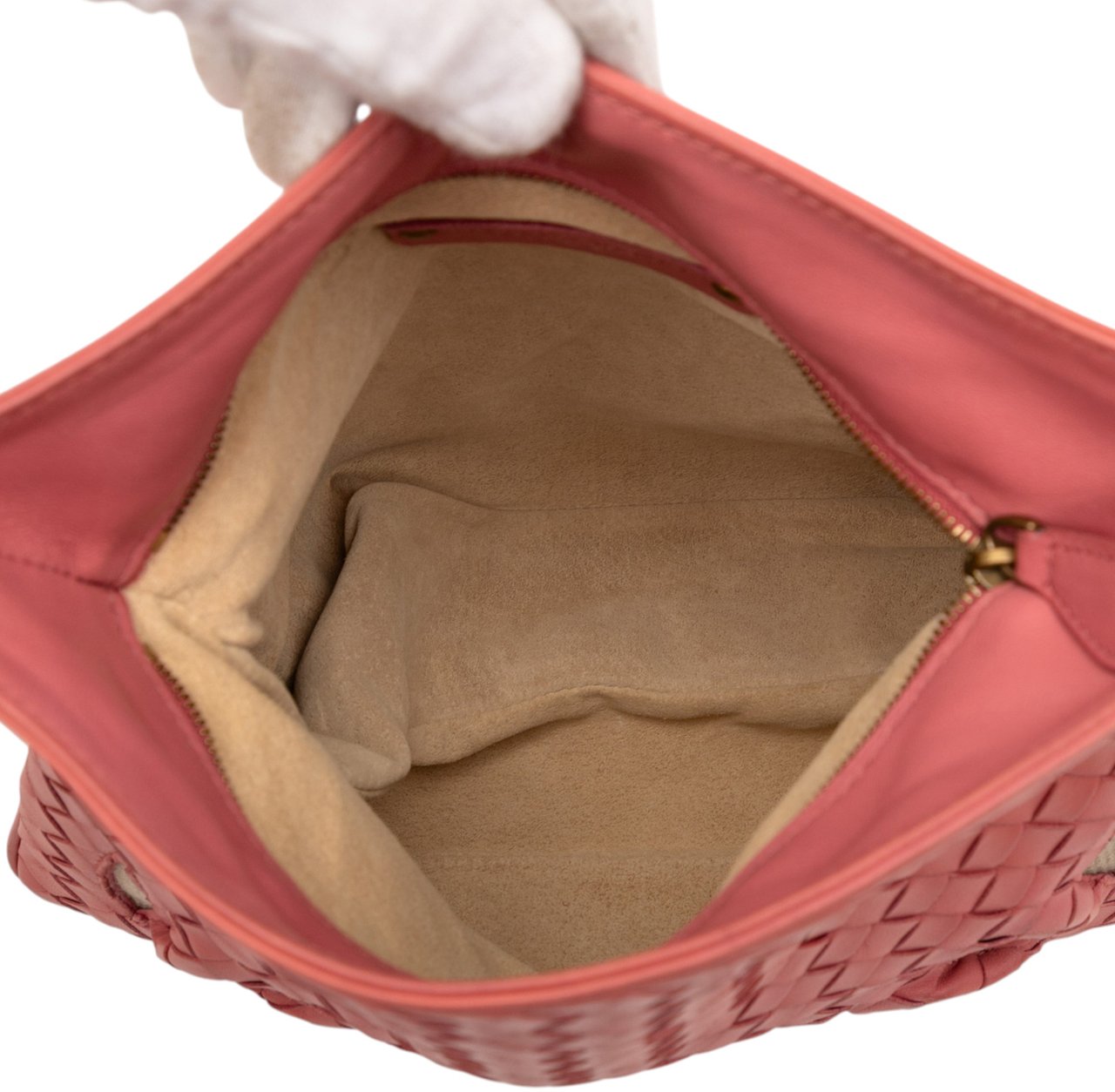 Bottega Veneta Nappa Intrecciato Crossbody Roze