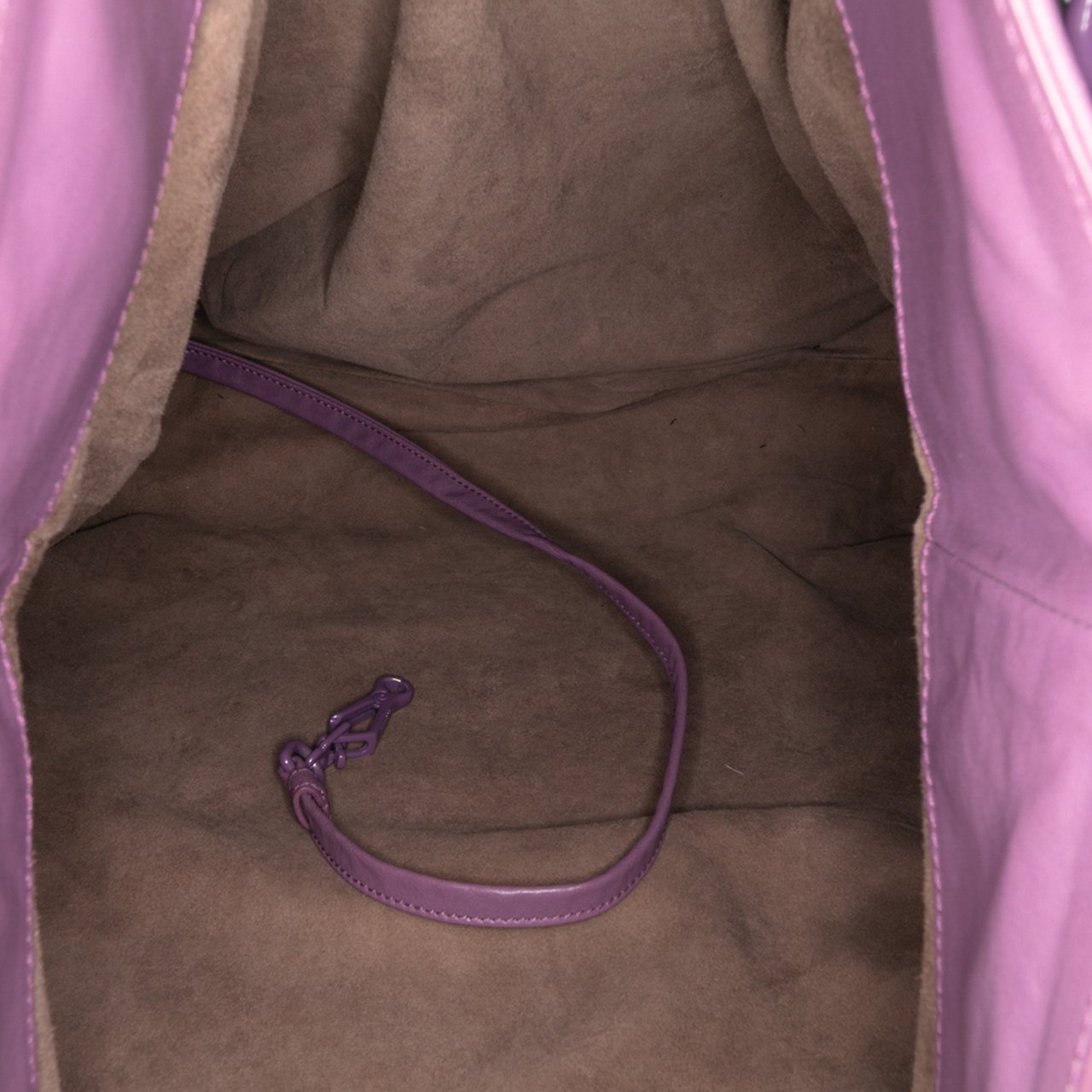 Bottega Veneta Vitello Mosaico Laque Tote Paars