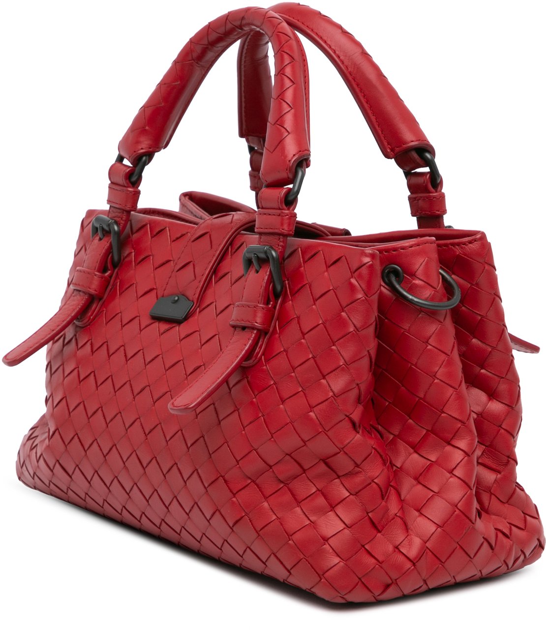 Bottega Veneta Small Nappa Intrecciato Roma Satchel Rood