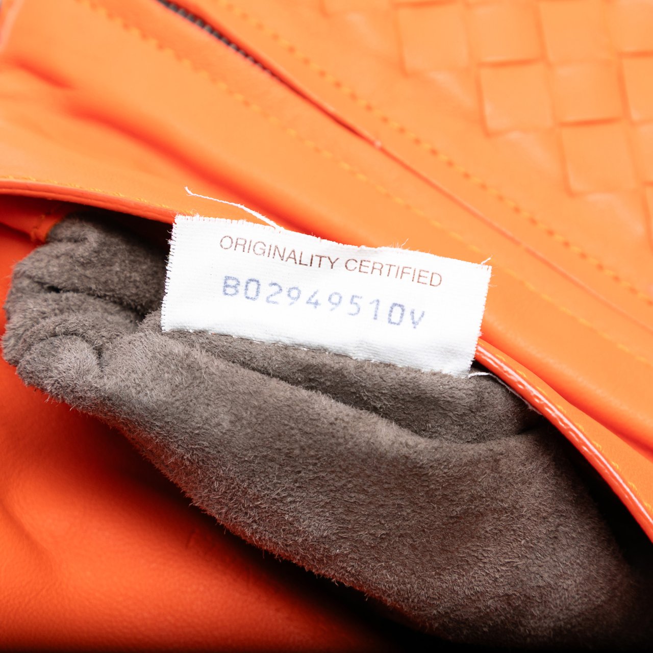 Bottega Veneta Mini Nappa Intrecciato Expandable Chain Flap Crossbody Oranje