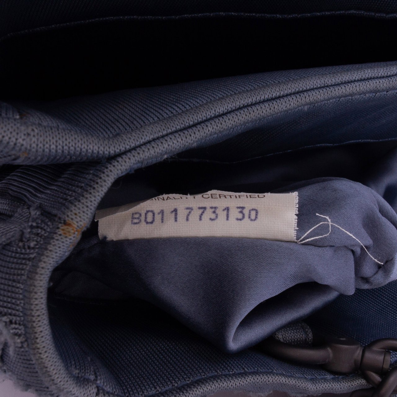 Bottega Veneta Canvas Intrecciato Buckle Flap Handbag Blauw