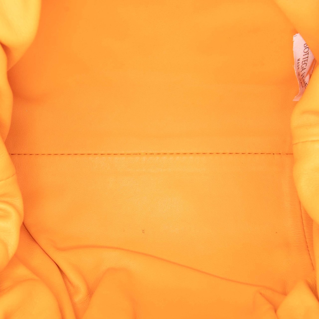 Bottega Veneta Lambskin The Mini Pouch Crossbody Oranje