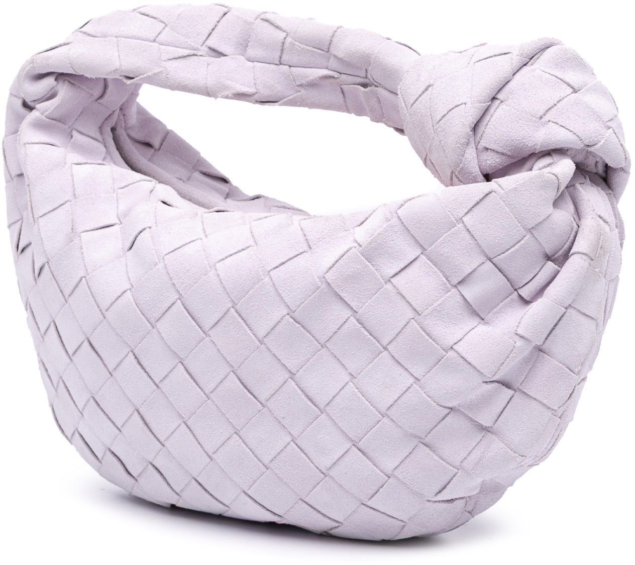 Bottega Veneta Mini Suede Intrecciato Jodie Paars