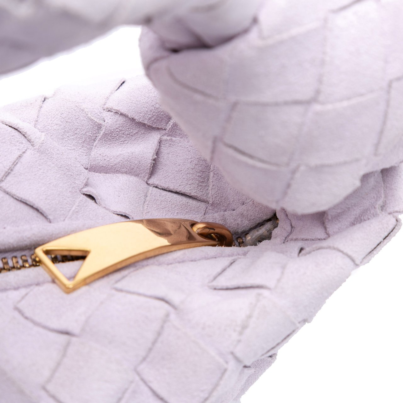 Bottega Veneta Mini Suede Intrecciato Jodie Paars