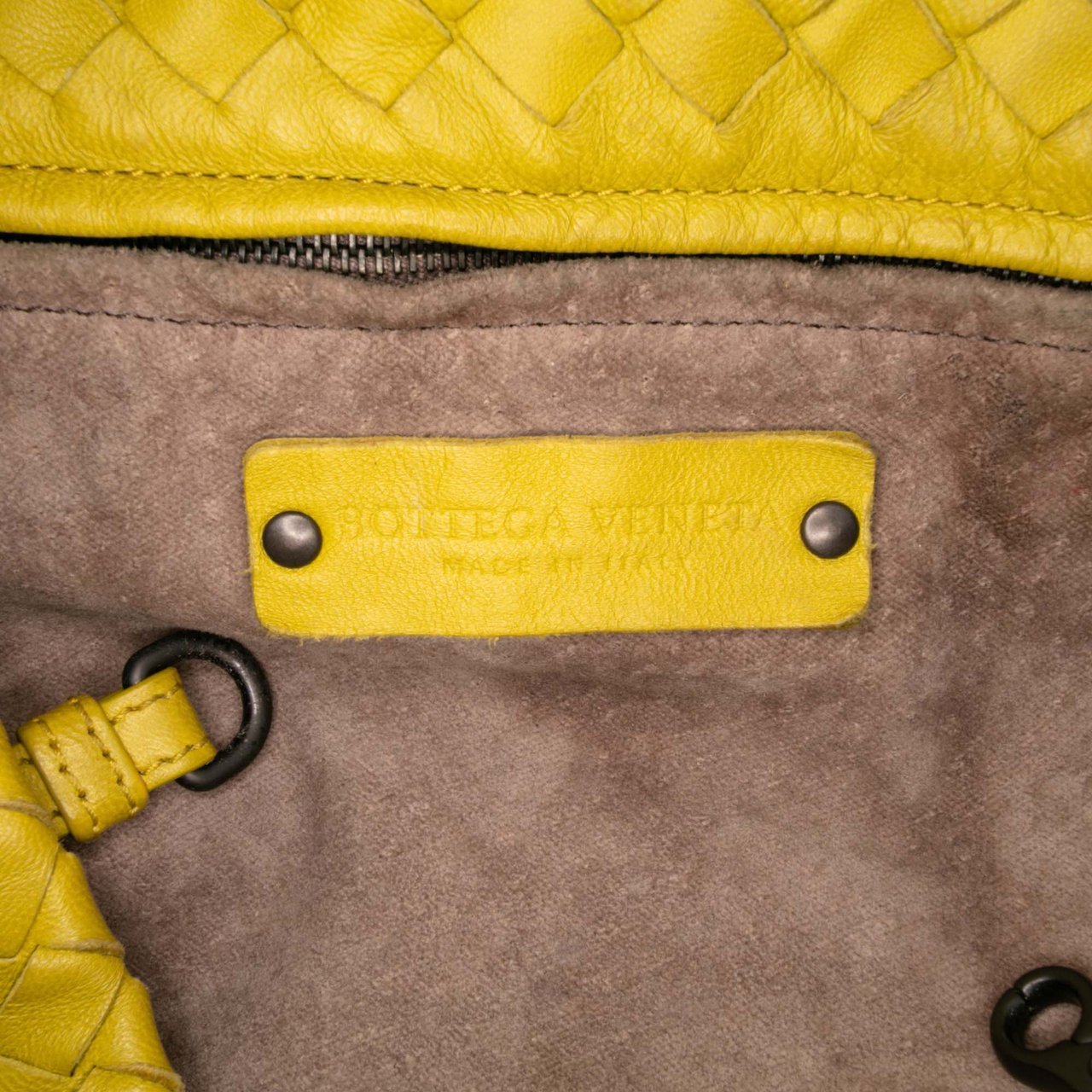 Bottega Veneta Large Nappa Intrecciato Cesta Tote Geel